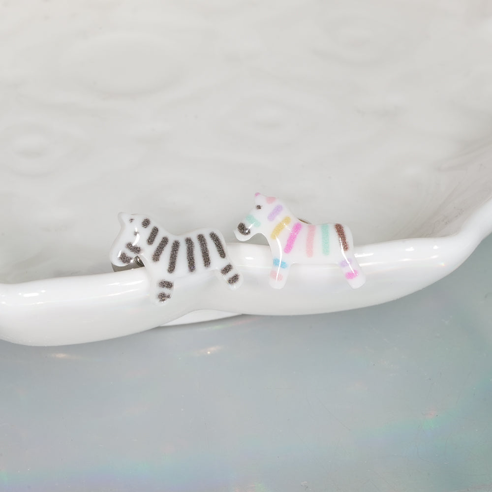 [サージカル] ゼブラ ユニコーン ボディピアス 16G