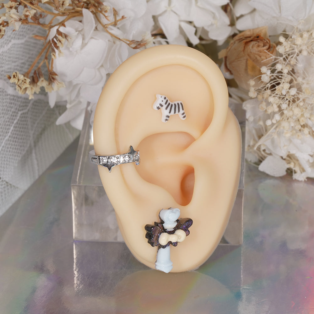 [サージカル] ゼブラ ユニコーン ボディピアス 16G