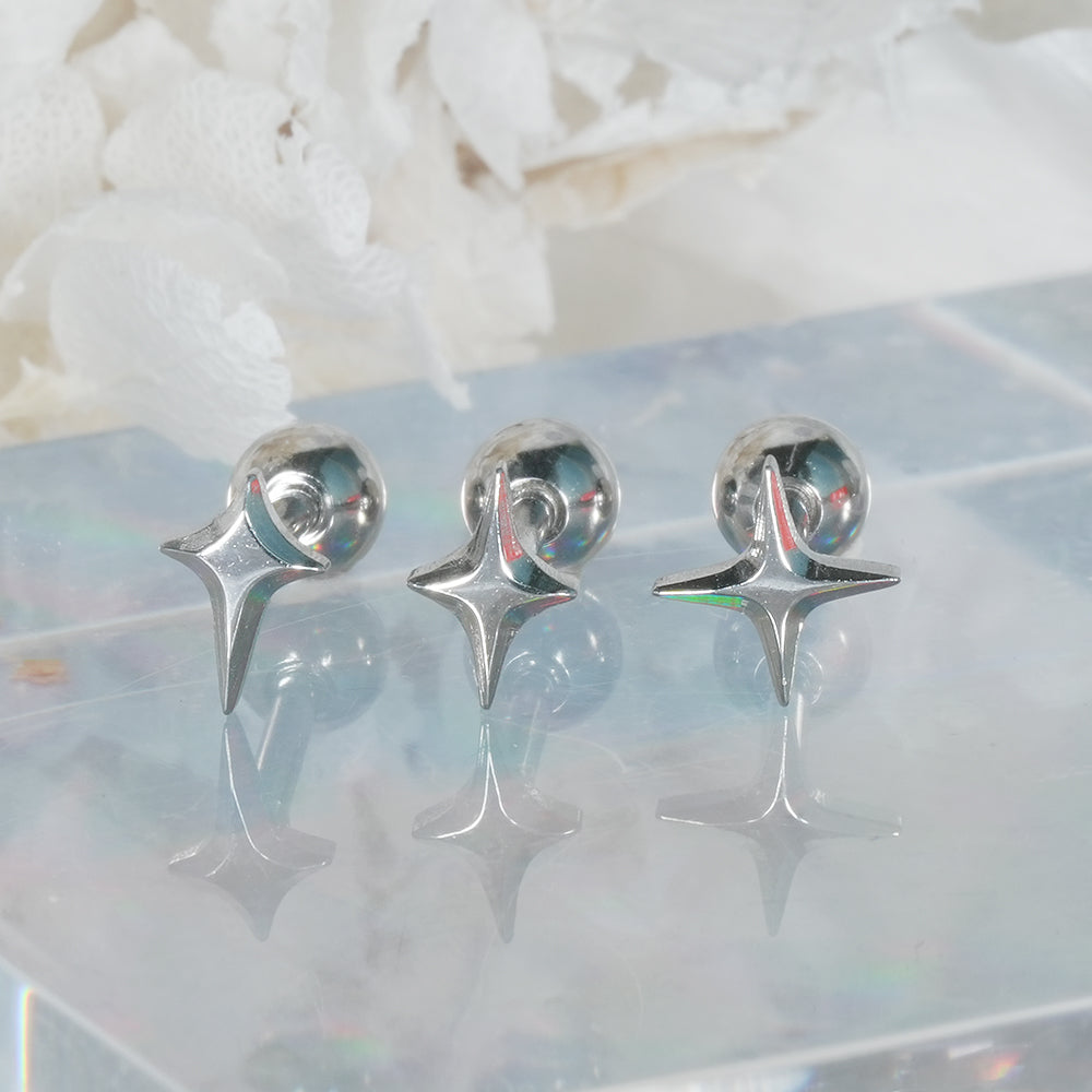 [全サージカル] スパーク ウィング スター ボディピアス (9Type) 16G