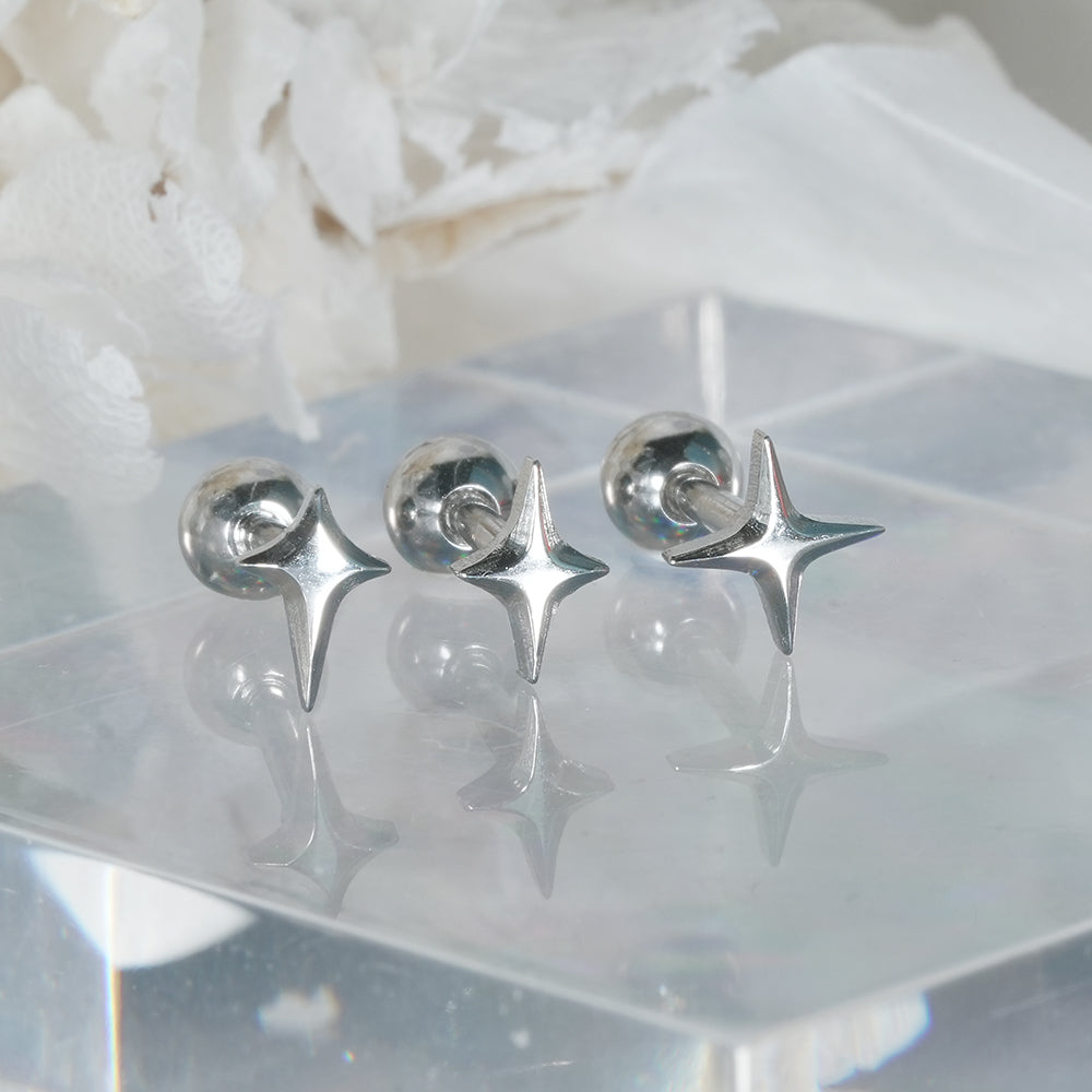 [全サージカル] スパーク ウィング スター ボディピアス (9Type) 16G