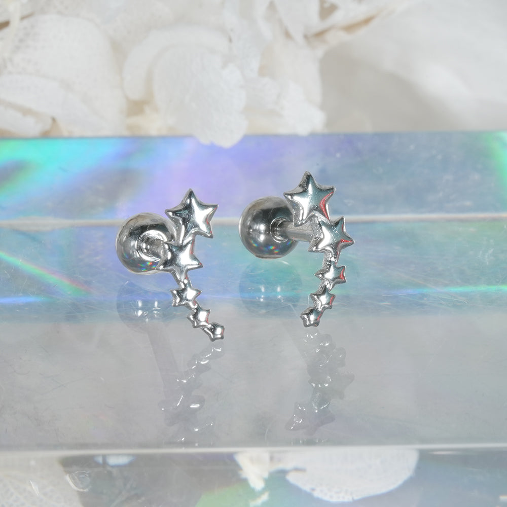 [全サージカル] スパーク ウィング スター ボディピアス (9Type) 16G