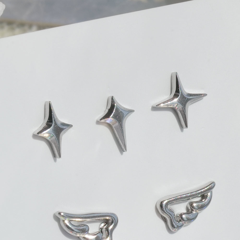 [全サージカル] スパーク ウィング スター ボディピアス (9Type) 16G