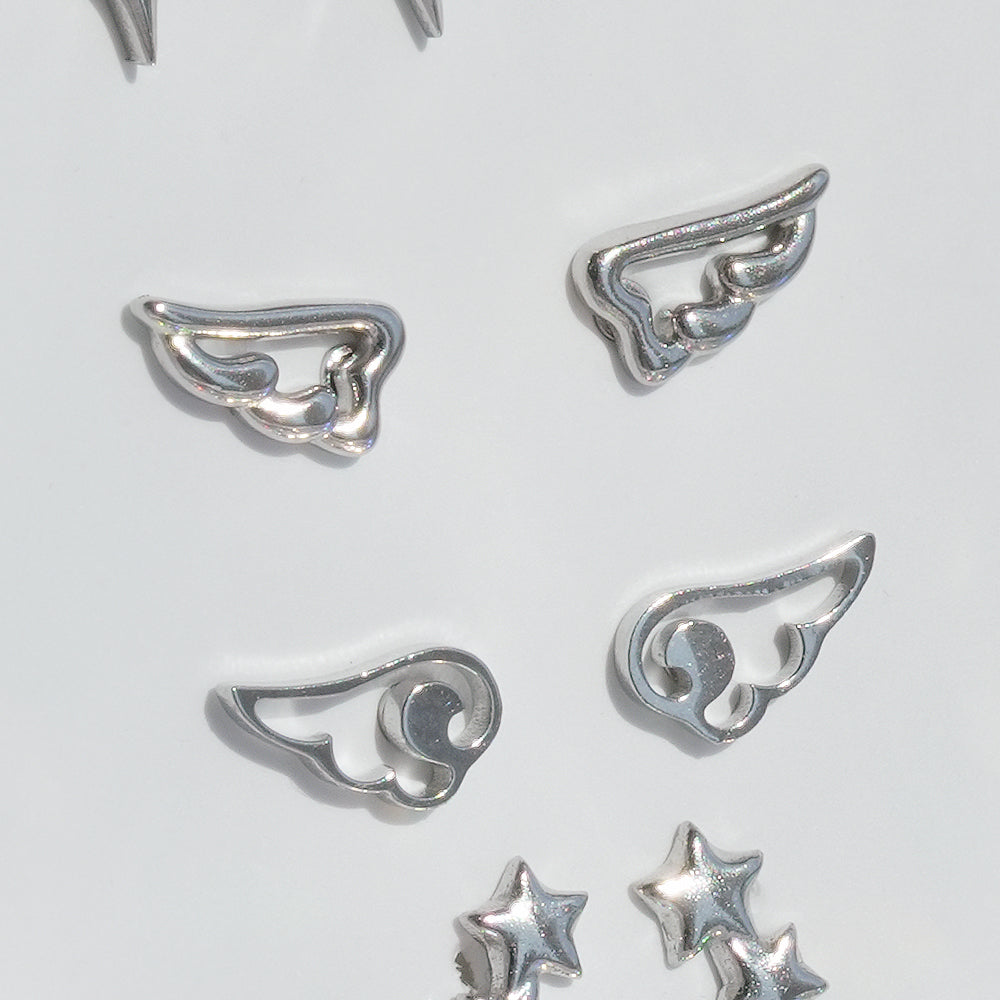 [全サージカル] スパーク ウィング スター ボディピアス (9Type) 16G