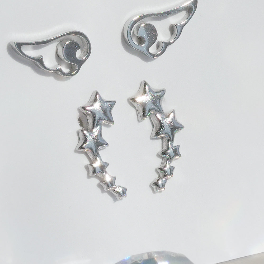 [全サージカル] スパーク ウィング スター ボディピアス (9Type) 16G