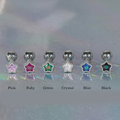[Surgical] Simple Cubic Butterfly (4 Types) 16G/14G Body Piercing Collection เจาะหลัง เจาะกระดูกอ่อน 