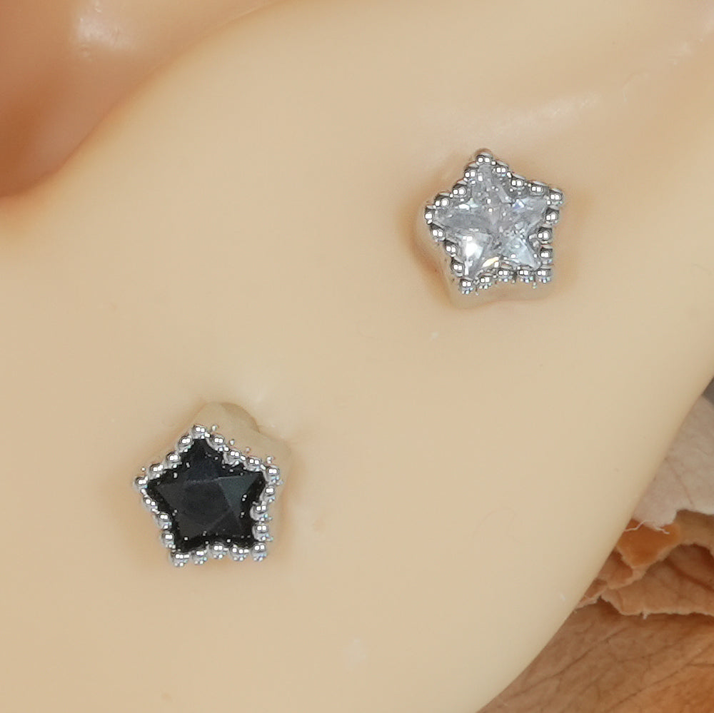 [Surgical] Simple Cubic Butterfly (4 Types) 16G/14G Body Piercing Collection เจาะหลัง เจาะกระดูกอ่อน 