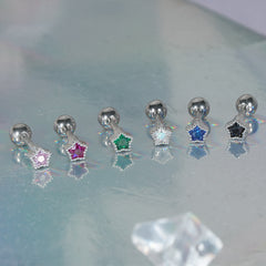 [Surgical] Simple Cubic Butterfly (4 Types) 16G/14G Body Piercing Collection เจาะหลัง เจาะกระดูกอ่อน 