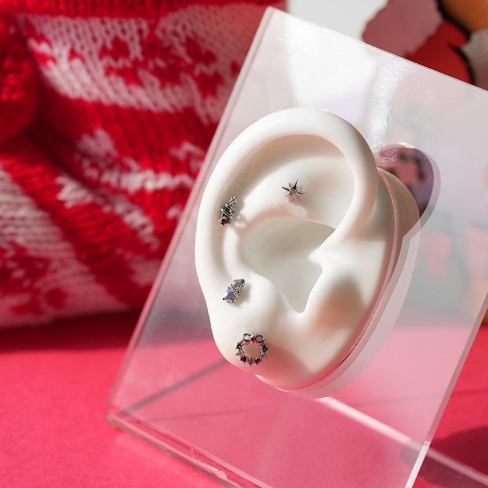 【即納】クリスマス ボディピアス 軟骨ピアス 片耳用 16G コレクション - 4MiLi (フォーミリ)