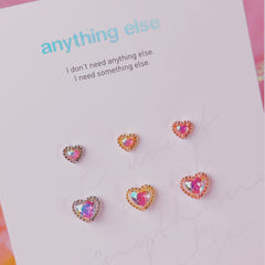 [AB] ハート Lovesick  (ピアス/ピアッシング) 16G (3Color 2Size)