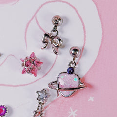 Cosmic Space Heart Planet (Piercing) 16G