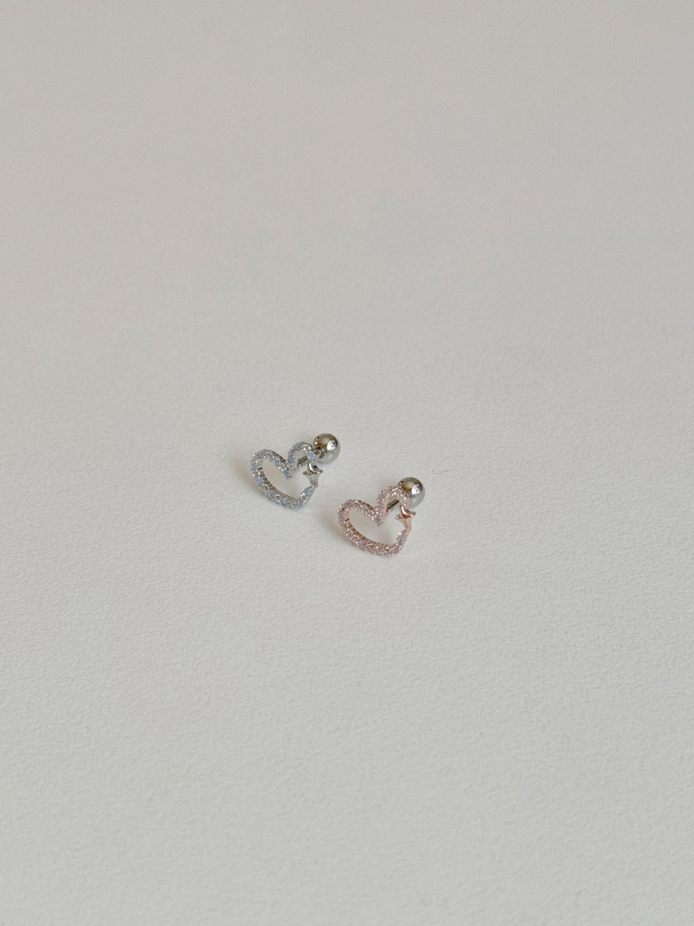 [Surgical] Sweet Heart Twinkle 16G (2 Colors) Unique Daily Point Lovely Pastel Stone 