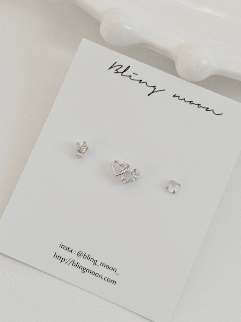 [5set] Heart &amp; Twinkle 16G Body Piercing Antique Unique y2k 