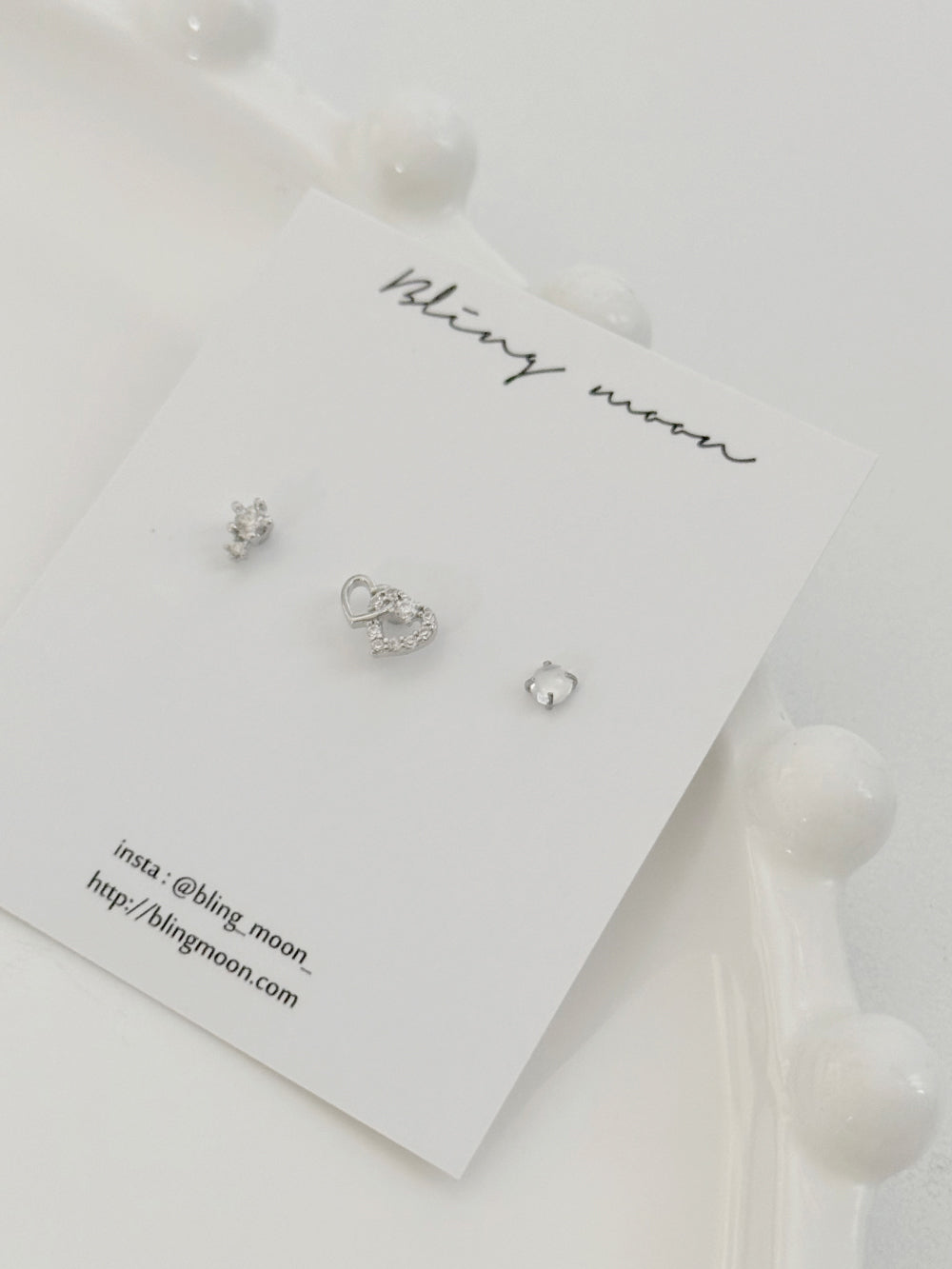 [5set] Heart &amp; Twinkle 16G Body Piercing Antique Unique y2k 