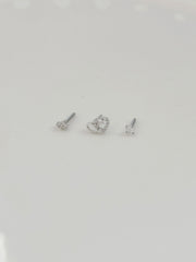 [5set] Heart &amp; Twinkle 16G Body Piercing Antique Unique y2k 