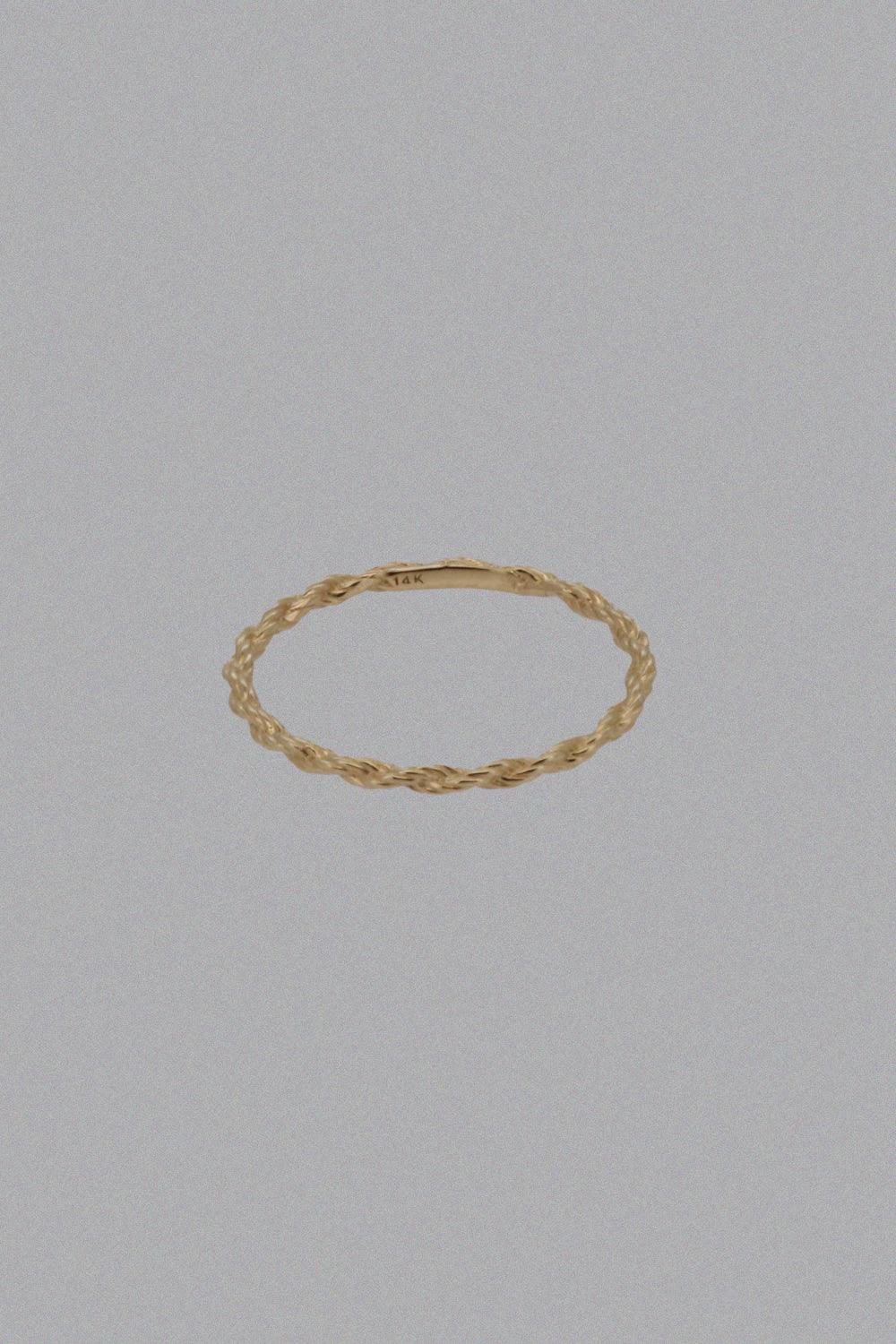 14k rope knot ring - 4MiLi (フォーミリ)