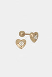14k sparkling in heart piercing - 4MiLi (フォーミリ)