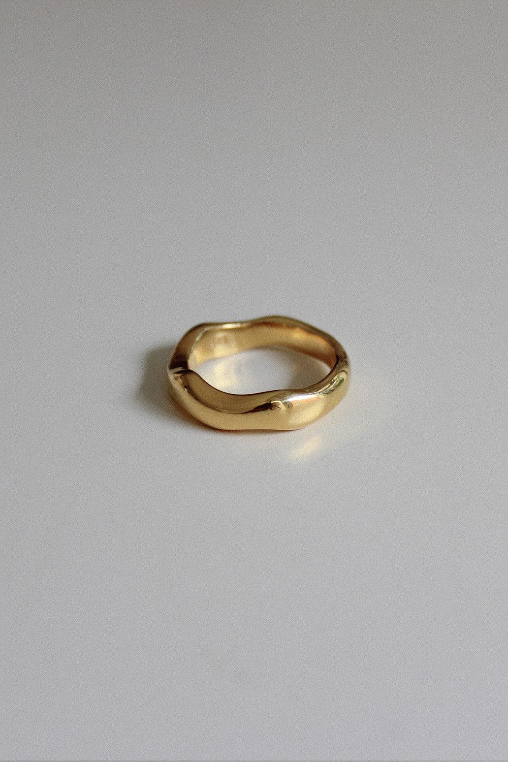 silver925 bold wave ring (2color) - 4MiLi (フォーミリ)