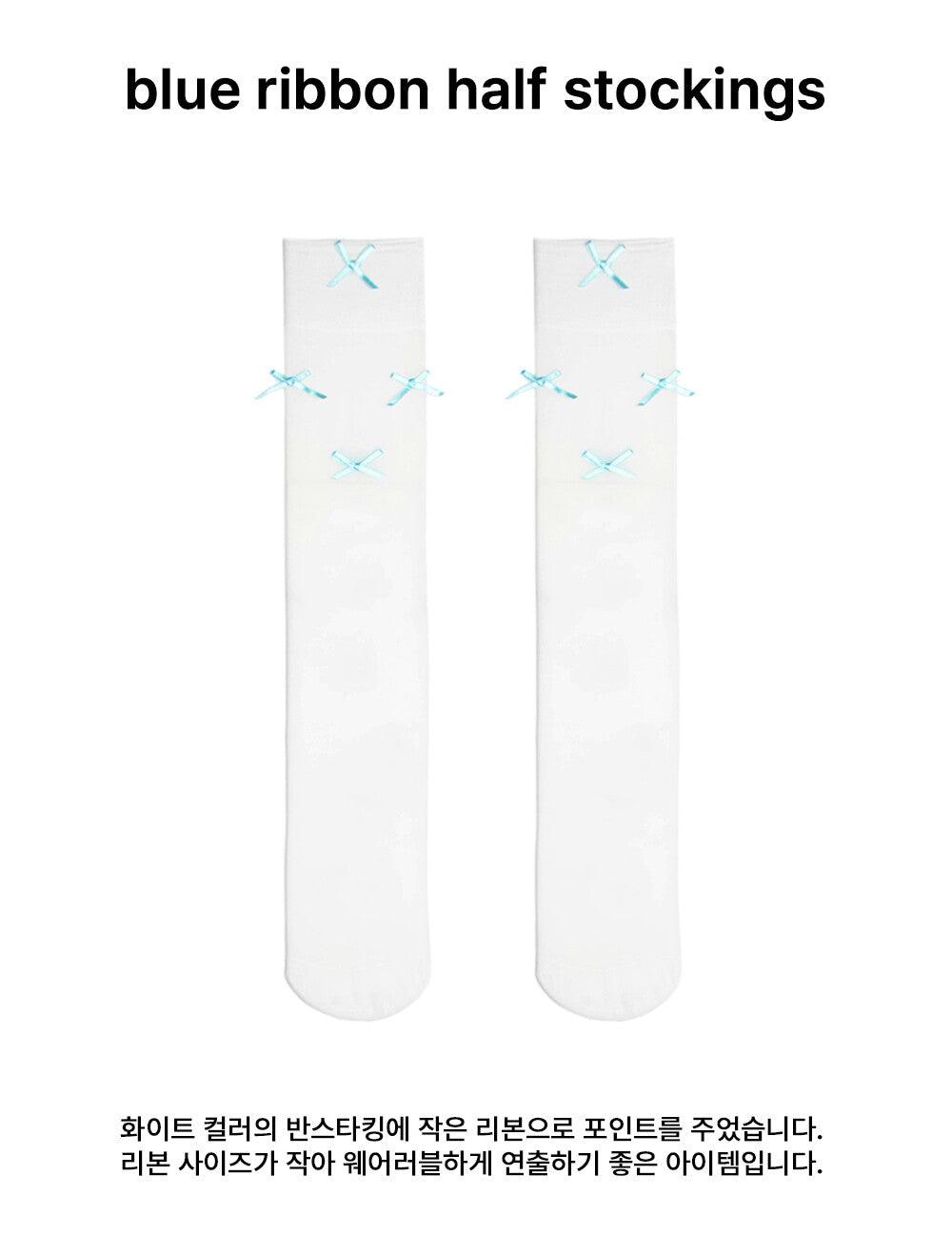 blue ribbon half stockings タイツ/ストッキング - 4MiLi (フォーミリ)