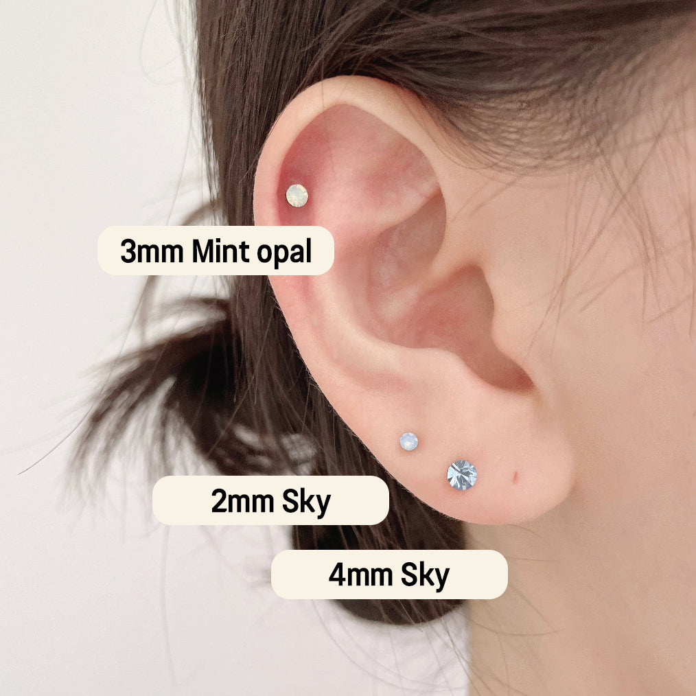 [Surgical] Star Drop Cubic (3 Types 2 Colors) 16G 