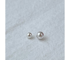 [925 Silver]18G バー太さ1mm シルバー ボール (3mm 4mm) キャッチ