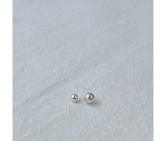 [925 Silver]18G バー太さ1mm シルバー ボール (3mm 4mm) キャッチ