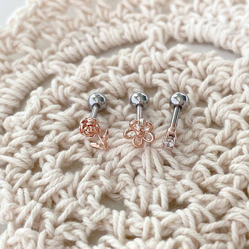[Surgical] Flower Cubic Rose (3 Types 2 Colors) 16G 