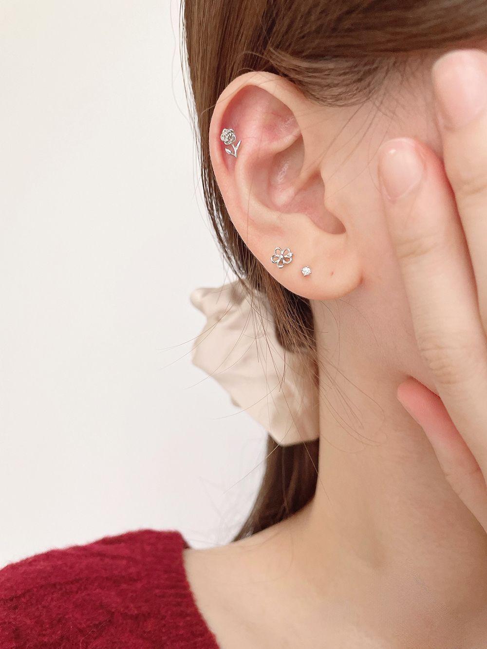[Surgical] Flower Cubic Rose (3 Types 2 Colors) 16G 