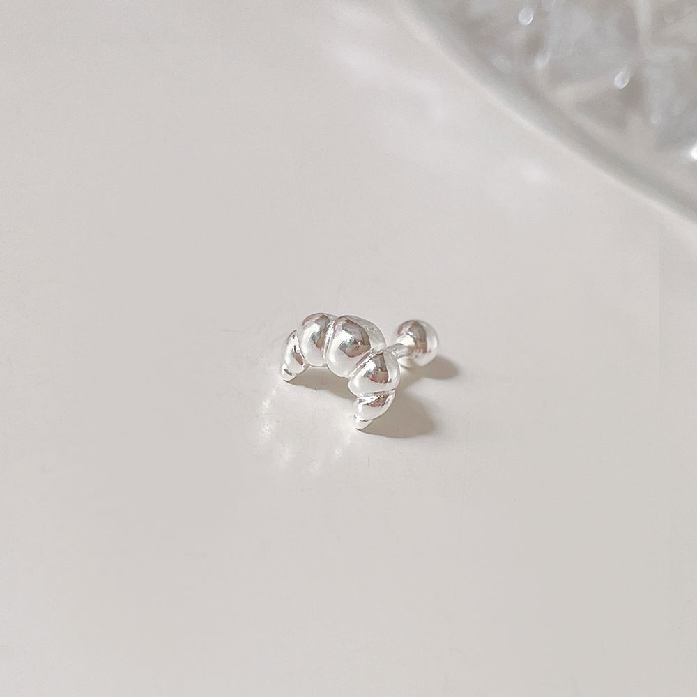 [925 Silver] Croissant 18G Body Piercing Back Piercing Cartilage Piercing 