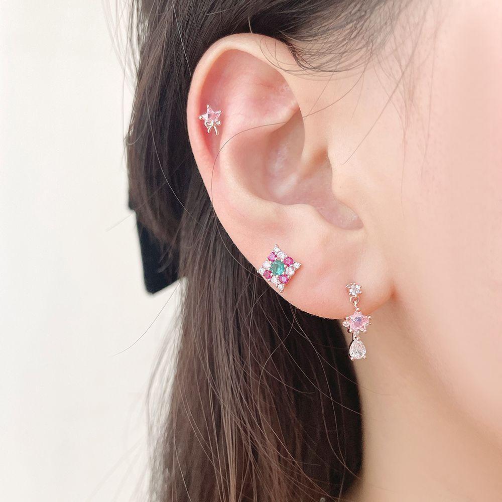 サージカル]ピンク ブルー 星 スター ドロップ (3Type 2Color) 16G