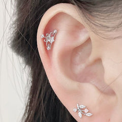 [Surgical] Crown (2 Colors) 16G Body Piercing Back Piercing Cartilage Piercing 