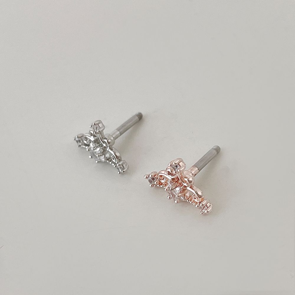 [Surgical] Crown (2 Colors) 16G Body Piercing Back Piercing Cartilage Piercing 