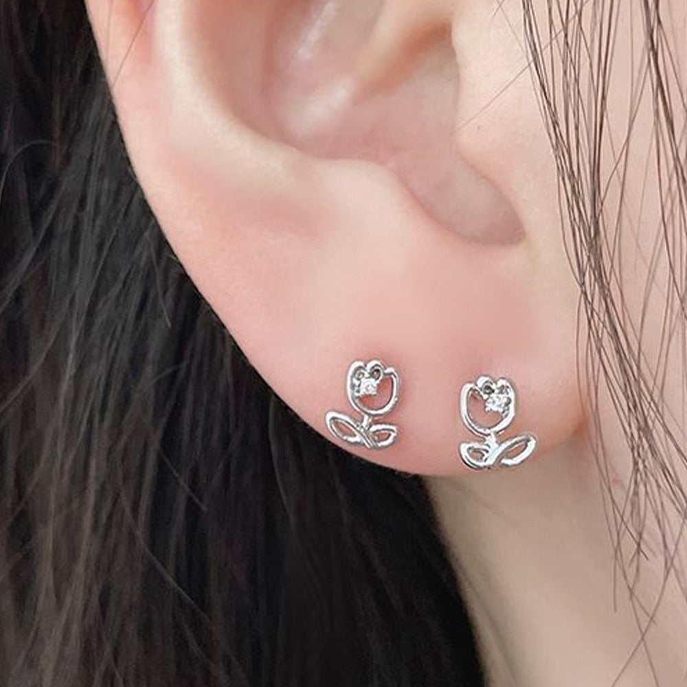 [Surgical] Rose Flower (2 Colors) Body Piercing Back Piercing Cartilage Piercing 