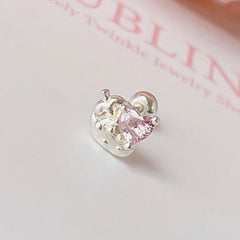 [925 Silver]ピンクイチゴ 20G ボディピアス キャッチ ピアッシング 軟骨ピアス