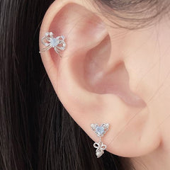 [ผ่าตัด] ดอกไม้ลูกบาศก์ (2 สี) 16G เจาะร่างกาย เจาะหลัง เจาะกระดูกอ่อน 