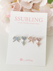 [ผ่าตัด] ดอกไม้ลูกบาศก์ (2 สี) 16G เจาะร่างกาย เจาะหลัง เจาะกระดูกอ่อน 