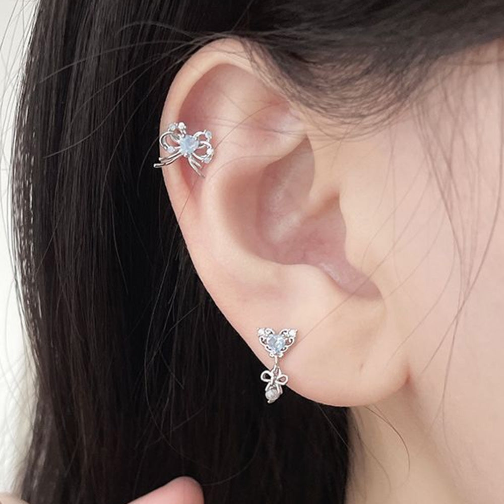[Surgical] Cubic Flower (2 Colors) 16G Body Piercing Back Piercing Cartilage Piercing 