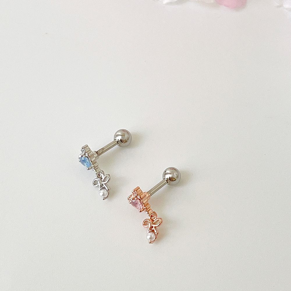 [Surgical] Cubic Flower (2 Colors) 16G Body Piercing Back Piercing Cartilage Piercing 