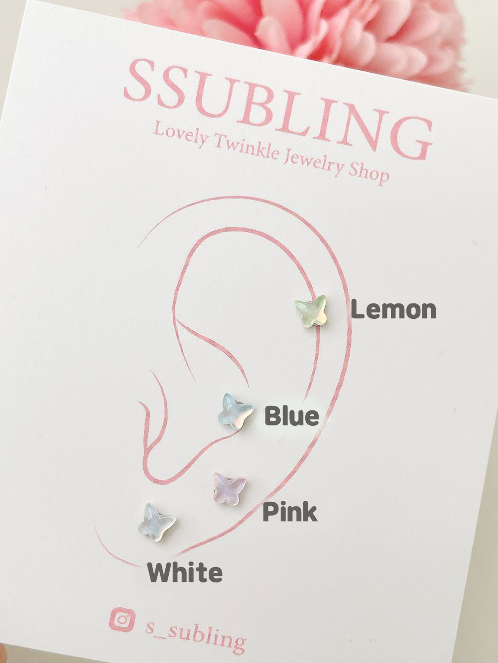 [Surgical] Star Drop Cubic (3 Types 2 Colors) 16G 