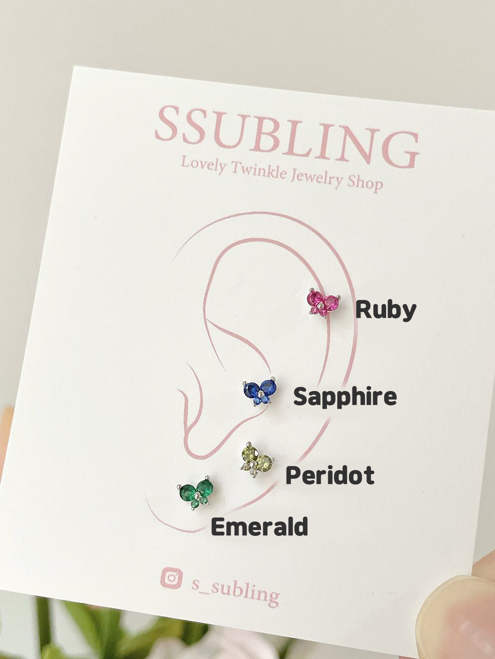 [Surgical] Star Drop Cubic (3 Types 2 Colors) 16G 