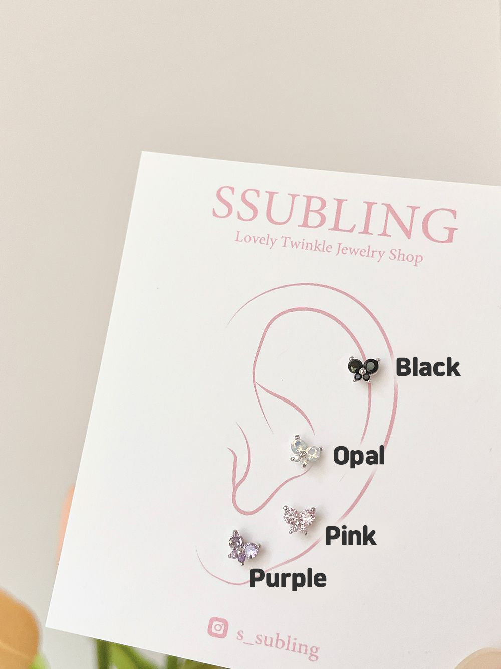 [Surgical] Star Drop Cubic (3 Types 2 Colors) 16G 
