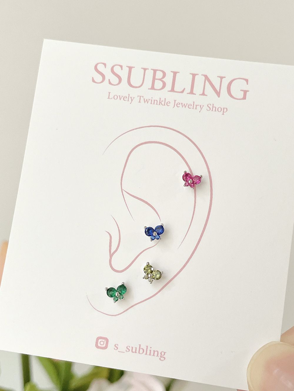 [Surgical] Star Drop Cubic (3 Types 2 Colors) 16G 