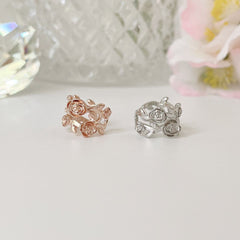 Flower Double Ear Cuff (2 Colors) 