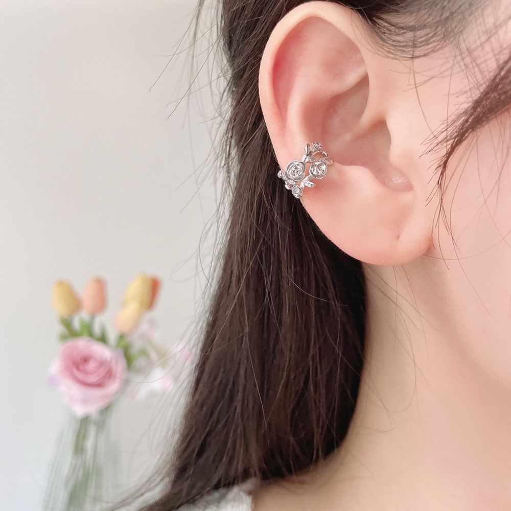 Flower Double Ear Cuff (2 Colors) 