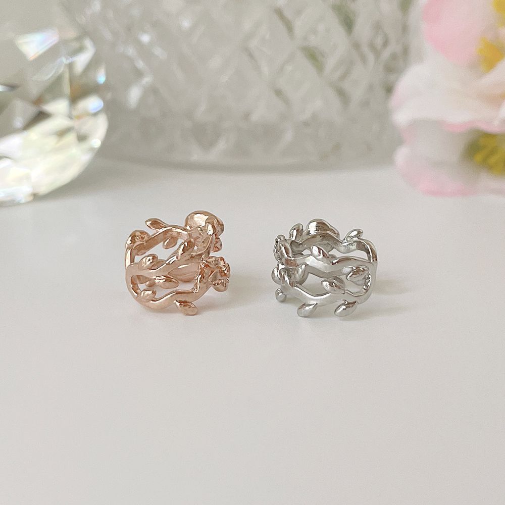 Flower Double Ear Cuff (2 Colors) 