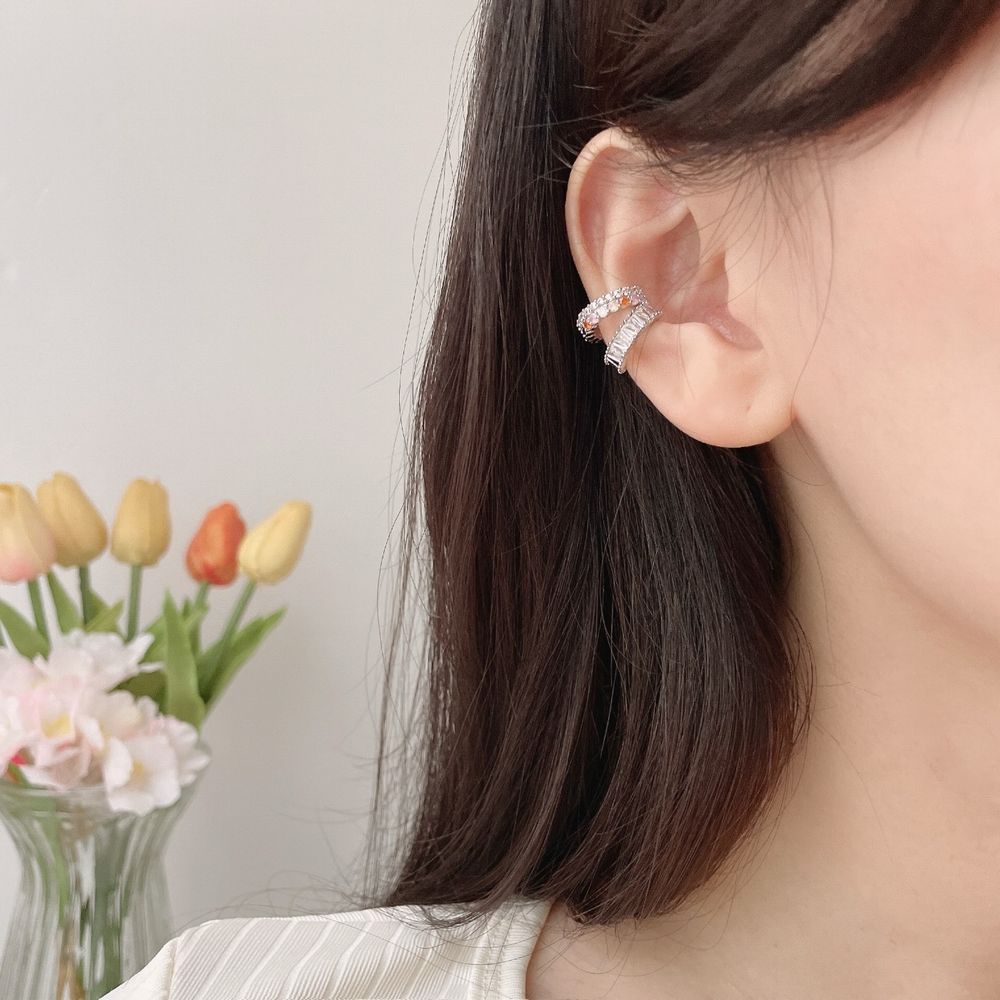 Flower Double Ear Cuff (2 Colors) 