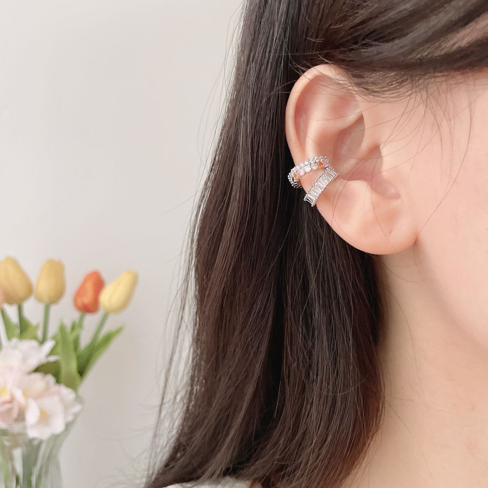 Flower Double Ear Cuff (2 Colors) 