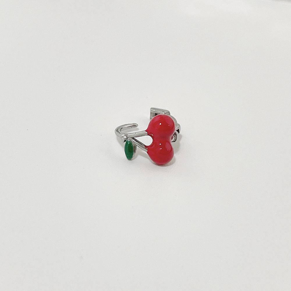 [サージカル]チェリー ワンタッチ リングピアス