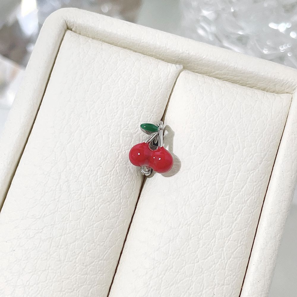[サージカル]チェリー ワンタッチ リングピアス