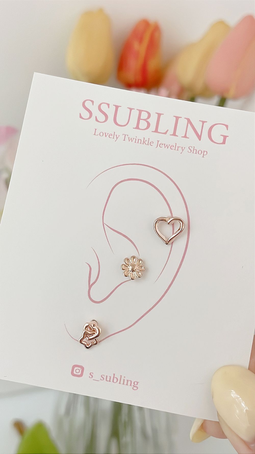 [Surgical] Star Drop Cubic (3 Types 2 Colors) 16G 