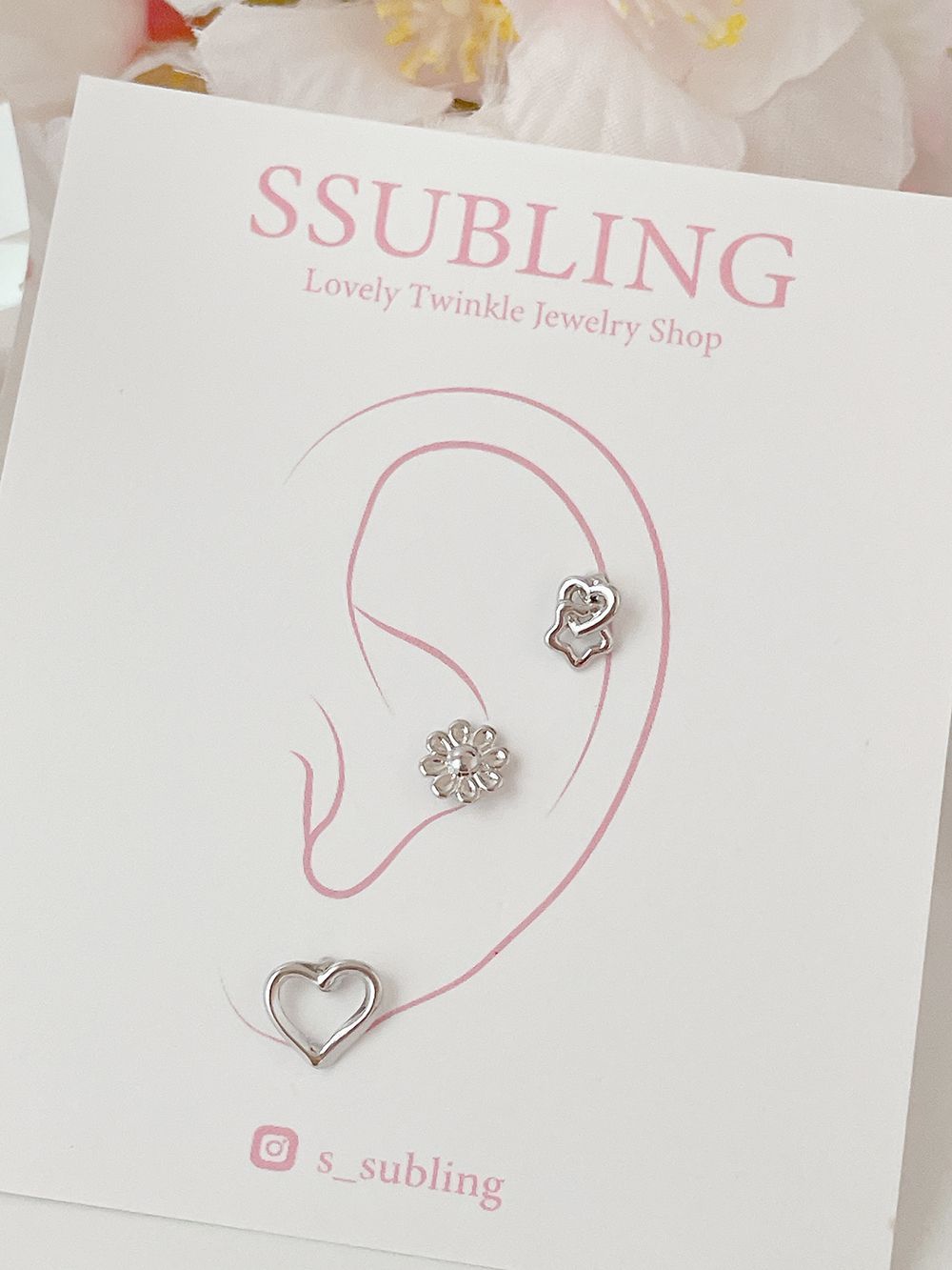 [Surgical] Star Drop Cubic (3 Types 2 Colors) 16G 